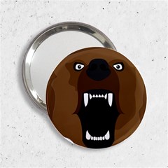 Bear Brown Set Paw Isolated Icon 2 25  Handbag Mirrors by Nexatart