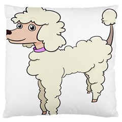 Poodle Dog Breed Cute Adorable Standard Flano Cushion Case (two Sides) by Nexatart