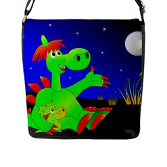 Dragon Grisu Mythical Creatures Flap Messenger Bag (l)  by Nexatart