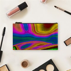 Colorful Waves Cosmetic Bag (small)  by LoolyElzayat