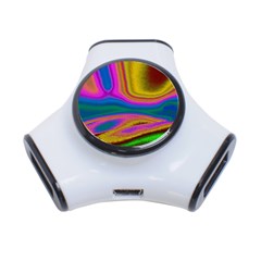 Colorful Waves 3-port Usb Hub by LoolyElzayat