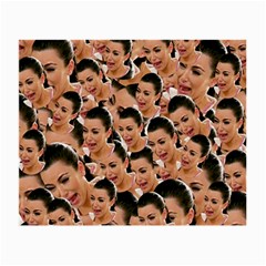 Crying Kim Kardashian Small Glasses Cloth (2-side) by Valentinaart