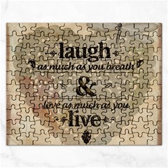 Motivational Calligraphy Grunge Rectangular Jigsaw Puzzl by Sapixe