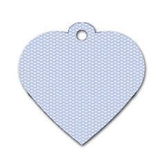 Alice Blue White Kisses In English Country Garden Dog Tag Heart (two Sides) by PodArtist