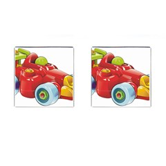 Car Vehicle Racing Car Formula Cufflinks (square) by Sapixe