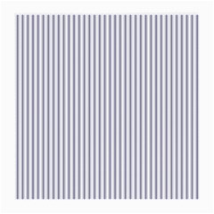 Mattress Ticking Narrow Striped Pattern In Usa Flag Blue And White Medium Glasses Cloth (2-side) by PodArtist