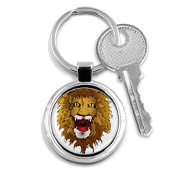 Lion Animal Roar Lion S Mane Comic Key Chains (round)  by Sapixe