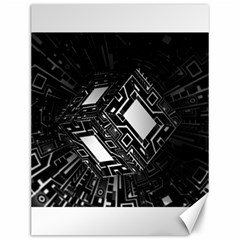 Technoid Future Robot Science Canvas 12  X 16   by Sapixe