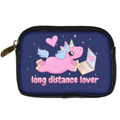 Long Distance Lover - Cute Unicorn Digital Camera Cases by Valentinaart