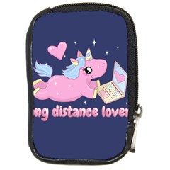 Long Distance Lover - Cute Unicorn Compact Camera Cases by Valentinaart