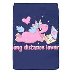 Long Distance Lover - Cute Unicorn Flap Covers (l)  by Valentinaart