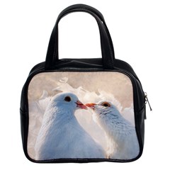 Doves In Love Classic Handbags (2 Sides) by FunnyCow