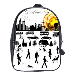 Good Morning, City School Bag (large) by FunnyCow