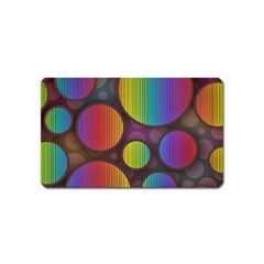 Background Colorful Abstract Circle Magnet (name Card) by Nexatart