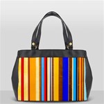 Colorful Stripes Office Handbags Front