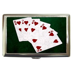 Poker Hands Straight Flush Hearts Cigarette Money Cases by FunnyCow