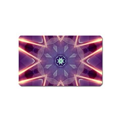 Abstract Glow Kaleidoscopic Light Magnet (name Card) by Nexatart