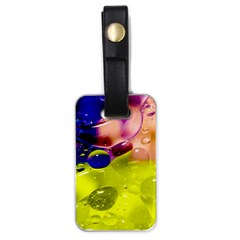 Abstract Bubbles Oil Luggage Tags (one Side)  by Nexatart