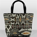 Fabric Textile Abstract Pattern Bucket Bags Back