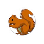 Squirrel Animal Pet Magnet 3  (Round) Front