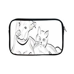 Dog Cat Pet Silhouette Animal Apple Ipad Mini Zipper Cases by Sapixe