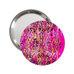 Hot Pink Mess Snakeskin Inspired  2 25  Handbag Mirrors by flipstylezfashionsLLC