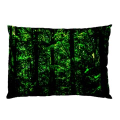 Emerald Forest Pillow Case by FunnyCow