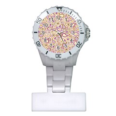 Damascus Image Purple Background Plastic Nurses Watch by flipstylezfashionsLLC