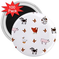 Farm Animals 3  Magnets (100 Pack) by IIPhotographyAndDesigns