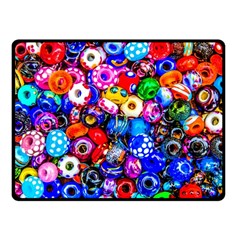 Colorful Beads Fleece Blanket (small) by FunnyCow