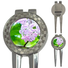 Elegant Pink Lilacs In Spring 3-in-1 Golf Divots by FunnyCow