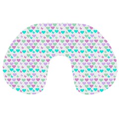 Hearts Butterflies White 1200 Travel Neck Pillows by snowwhitegirl