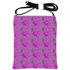 Punk Baby Violet Shoulder Sling Bags by snowwhitegirl