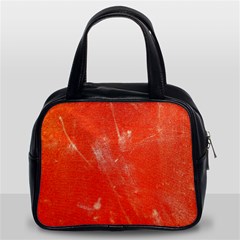 Grunge Red Tarpaulin Texture Classic Handbags (2 Sides) by FunnyCow