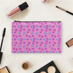 Pink Star Blue Hats Cosmetic Bag (medium) by snowwhitegirl