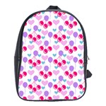 Pastel Cherries School Bag (XL) Front