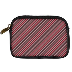 Brownish Diagonal Lines Digital Camera Cases by snowwhitegirl