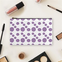 Violet Dots Cosmetic Bag (medium) by snowwhitegirl