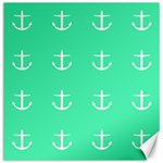 Seafoam Anchors Canvas 16  x 16   15.2 x15.41  Canvas - 1