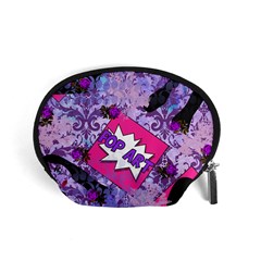 Purple Retro Pop Accessory Pouch (small) by snowwhitegirl