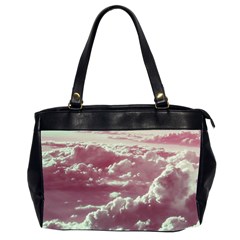 In The Clouds Pink Office Handbags (2 Sides)  by snowwhitegirl