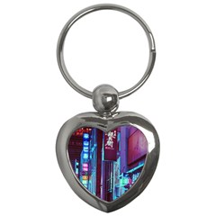 Japan City Key Chains (heart)  by snowwhitegirl