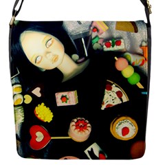 Food Flap Closure Messenger Bag (s) by snowwhitegirl