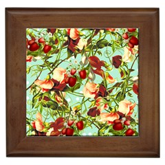 Fruit Blossom Framed Tiles by snowwhitegirl