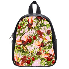 Fruit Blossom Pink School Bag (small) by snowwhitegirl