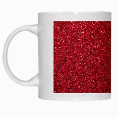 Red  Glitter White Mugs by snowwhitegirl