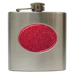 Red  Glitter Hip Flask (6 Oz) by snowwhitegirl