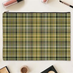 Yellow Plaid Cosmetic Bag (xxxl) by snowwhitegirl