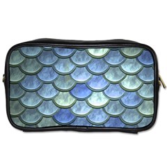 Blue Mermaid Scale Toiletries Bag (two Sides) by snowwhitegirl