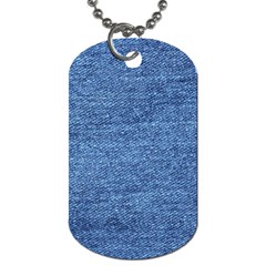 Blue Denim Dog Tag (two Sides) by snowwhitegirl